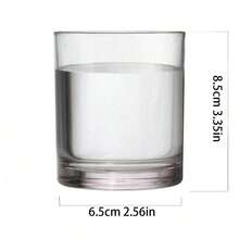 6 cốc thủy tinh đựng sữa, cốc thủy tinh trong suốt, đồ thủy tinh gia dụng, ly rượu whisky - trong suốt - Xem 7