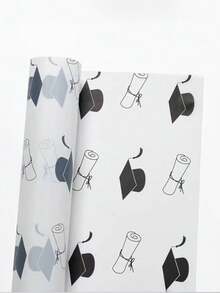 10 piezas/5 piezas de papel celofán para regalos de graduación, estilo coreano, papel semi-transparente y resistente al agua con diseño de flores de rosa, ideal para envoltura de regalos - Multicolor - Ver 17