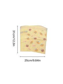 10pcs Cartoon Bear Desktop Trash Bags With Self-Adhesive, Portable For Office Kitchen - Multicolor - View 3