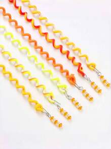 6pcs Kids Braided Hair Accessories Hair Ties, Braiding Tool For Girls Curly Hair Buns