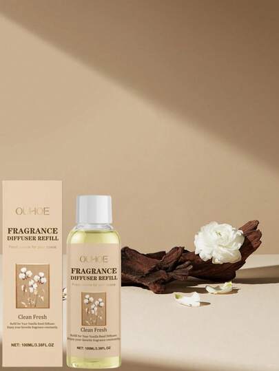 1pc/100ml Aroma Diffuser Refill, Releases Fragrance To Create A Cozy Ambiance And Add Romantic Mood