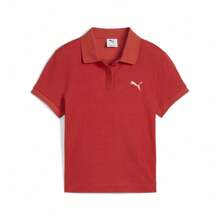 Puma 2025 Women Essential Polo Knit Collar Short T-Shirt 63292915