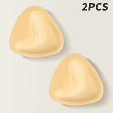 3厘米厚双面粘合胸垫，增强乳沟的粘性胸罩插入物适用于胸罩和泳装 - 杏色 - 查看 11