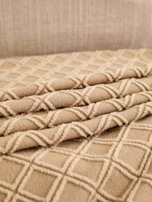 4 buc/6 buc Huse pentru scaune cu elasticitate înaltă, în stil simplu, polar fleece, jacquard, impermeabilă, pentru scaun de sufragerie, patru anotimpuri, general potrivită pentru sufragerie, bucătărie, sufragerie, dormitor, decorare a camerei, senzație avansată de țesătură acasă - Kaki - Vizualizare 6