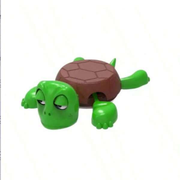 1pc Creative Turtle Coaster, Desktop Decor, Funny Sound Effect Pressure Activated Bulging Eyes Coaster Holder
