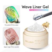 1Pc 15g Semi-Solid Molding Gel Long Lasting Clear Rubber Base Coat LED UV Strengthen Nails High Gloss Top Finish Gel Nail Polish - 無色 - 查看 1