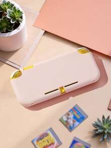 Accesorio Kit de Consola de Juego para Switch, compatible con Switch NS/Switch OLED/Switch Lite, incluye estuche protector, bolsa de almacenamiento, cubierta para el dock, protectores para Joy-Con y talla grande, diseño anti-caídas y resistente a arañazos, ideal para gamers - Rosa - Ver 6