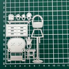 2025 新款家具、书架、梯子金属切割模具，用于剪贴簿卡片制作模板压花工艺装饰 - 銀色 - 查看 5
