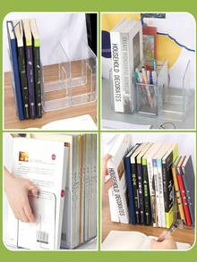 1pc Purse Organizer For Closet, Acrylic Clear Purse Storage Organizers, Closet Organizers And Storage Purse Handbag Divider Holder, Detachable Cupboard Shelf,4 Sections Purse Organizers Dividers In Bedroom Office Toiletry Bag Travel