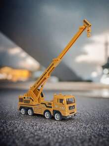 1 Set Kids Boys Toy Construction Vehicles, Tow Truck, Dump Truck, Crane Truck, Tanker Truck, Crane Toy, Toy Construction Vehicles, Alloy Car Model, Truck, Engineering, Engineering Toys, Truck, Engineering Toys, Toy Truck, Car Toys, Truck, Crane, Back To School - Heavy Duty Crance - View 8