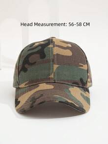 1pc Unisex Camouflage Baseball Cap, Outdoor Travel Sports Casual Hat, Truck Driver Hat - Multicolor - View 2