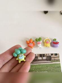 5pcs Cartoon Funny Vegetable Assortment Refrigerator Magnets - 3D Embossed, Various Styles, Adorable Fridge Magnets Suitable For Holiday Decoration, Office, Kitchen, White Board, Storage Cabinet, Dishwasher, Home Decor, Also Great Gift For Friends