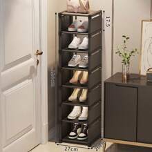 1pc Simple Dust-Proof Shoe Rack, Multi-Tier Economical Home & Dorm Storage, Large Capacity Space-Saving, Assemble For Entryway
