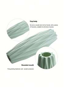 1 pezzo Vaso geometrico creativo, vaso per profumo di fiori per la decorazione della casa, vaso per fiori finti in plastica che imita la ceramica, adatto per soggiorno, camera da letto, ufficio, decorazione per feste e vacanze