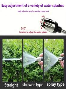 1 件升级版高压洗车水枪，多功能清洁浇水工具，洗车工具，便捷高压汽车清洁水枪，带软管喷嘴，家用清洁工具，长柄喷枪汽车配件 - 彩色 - 查看 7