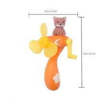 1pc Mini Handheld Fan - 6.3*3.54in Cute Animal Shaped Portable Fan, No Charging Needed - Lightweight PP Material For Outdoor, Travel, Summer Cooling Summer Cooling,Beach,Travel