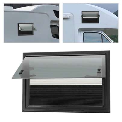 YUNRUX 50x35cm Caravan Vent Window RV Window Side Window Insect Screen