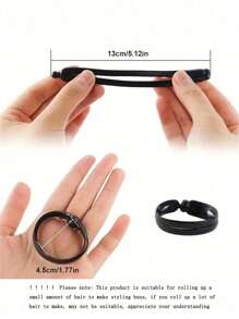 2 Stück/Set DIY Haarbun Maker Silikon Haar Twist Donut, geeignet für Doppelbun Haarstyling, Haarbun Maker Set, Magic Haar Twist Donut, einfache und stilvolle Bun & Pferdeschwanz Kreation, DIY Haarstyling Accessoires, einfaches Design für Frauen, Haarband, Haaraccessoires, Haargummis, Haargummibänder
