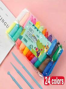 36/24/12 Colors Air Dry Modeling Clay Set, Non-Stick DIY Sculpting Magic Clay With Tools, Ultra-Light Creative Art & Craft Colored Clay Toy Gift, Suitable For Birthday, Halloween, Christmas And Mother's Day