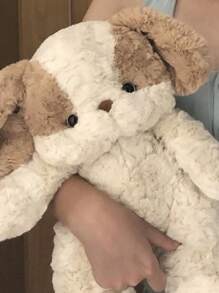 1 pieza muñeca de peluche suave con diseño de perrito de 25CM/9.84 pulgadas, muñeco de perro relleno, accesorio de fotografía, decoración para sofá, cama y coche, regalo de cumpleaños para familia, amigos y estudiantes