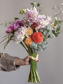 4/12 卷花茎缠绕胶带，绿色花艺胶带，适用于插花、花束、胸花、婚礼花卉 - 深綠色 - 查看 5