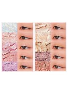 Rom&nd Romand Better Than Palette 00 LIGHT & GLITTER GARDEN 眼影盘，自然日常妆容色调，易于晕染，显色度高，丝绒质地，哑光与珠光双效，高显色度，持久不脱妆，韩国化妆品，6克/0.21盎司