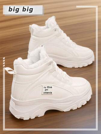 Women's Fashion Versatile Casual Minimalist Thickened Bottom Short Boots