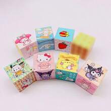 Sanrio 1pc Authentic Sanrio Cartoon Magic Cube Creative Gift Intelligence Magic Cube Cute Small Gift Toy Keychain Pendant Accessories Holiday Gift
