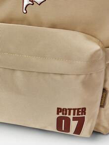 Balabala Kids' Backpack,  "H" Logo School Bag, Durable And Spacious For Boys And Girls - Light Khaki - View 7