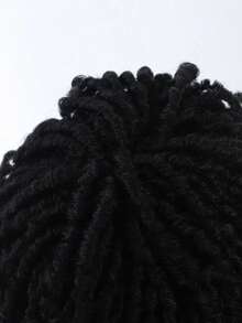 Black Dreadlocks1 Synthetic Wig Top Clip, Synthetic Braid Semi Braided Hair, Short Braided Hair African Style Synthetic Wig For Men - Multicolor - View 4