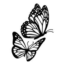 汽车外饰贴纸，精美蝴蝶贴纸，大型乙烯基贴纸，适用于汽车贴纸，卡车贴纸，家居装饰贴纸 - 均碼 - 查看 9