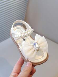Girls Sandals 2025 New Korean Version Soft Bottom Performance Shoes Versatile Princess Children Shoes Round Toe Princess Shoes - Beige - View 6