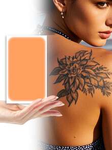 5pcs Waterproof Tattoo Cover Up Stickers, Ultra-Thin Design, Suitable For Light, Dark And Other Skin Tones - Camel - View 9