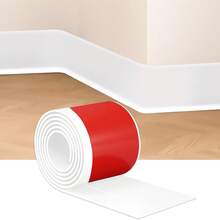 1 pieza Zócalo autoadhesivo de PVC de 8 cm de ancho - Flexible y fácil de instalar para decoración del hogar - Multicolor - Ver 9