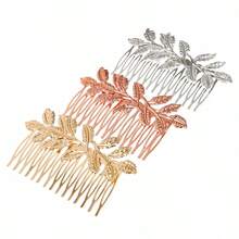 New Leaf Hair Comb And Hairpin Set. Wedding Headpiece And Hair Accessory. From . Gift For Christmas. Combs For Hair Side Comb - Multicolor - View 11
