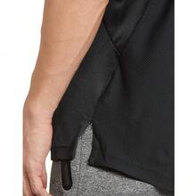 Adidas HIIT BASE TEE - Black and Blue - View 3