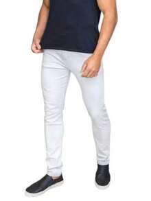Men's Twill Pants With Elastane Lycra Various Colors Black Navy Blue Beige Caramel Lead Gray - Màu be - Xem 1