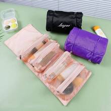 4-In-1 Detachable Minimalist Makeup Bag, Foldable Travel Cosmetic Organizer Pouch For Women Graduation - Multicolor - View 4