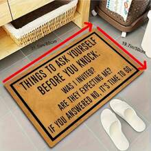 1pc New Cartoon Cat Pattern Small Rug - 100% Polyester Material, Machine Washable Durable, Stain Resistant, Quick Drying, Suitable For Indoor/Outdoor Doormat, Home Decor, Bedroom, Kitchen, Photography, Prop, Outdoor Decor, Holiday Gift, Area Rug