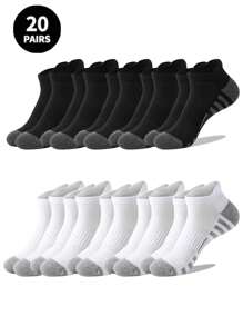 5/10 pares de meias esportivas e meias casuais e versáteis até o tornozelo