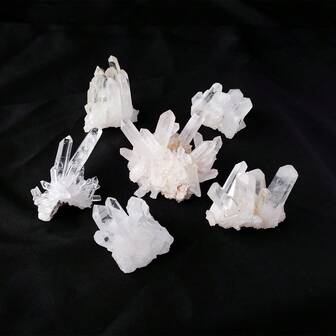 1pc Natural Raw Clear Quartz Quartz White Crystal Cluster Healing Stones Specimen Home Decoration Crafts Decoration Ornament