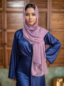 1 Piece Chiffon Paisley Cashew Print Chiffon Scarf, Elegant Female Hijab, Spring And Summer Soft And Breathable Sun-Proof Silk Scarf Shawl For Abaya