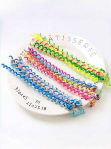 6pcs Kids Braided Hair Accessories Hair Ties, Braiding Tool For Girls Curly Hair Buns