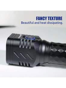 2pcs New Product In 2025, Brand New Aluminum Alloy High Lumen Flashlight, 4 LED Lamp Beads, Type-C Charging, For Outdoor Sports, Powerful Handheld Flashlight, Very Suitable For Emergencies, Outdoor Adventures,2500mAh