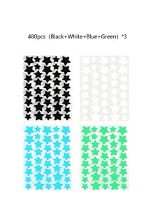 1120/840/560/280 Pcs Star Stickers, Back To School,Halloween & Christmas Decoration Stickers, Colorful Five-Pointed Star Stickers For Party, Holiday Photo Decoration, Face Decor Stickers (1 Sheet Per Color), For Decoration Only (Not For Makeup)2000/1400/160/80/40