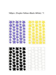 1120/840/560/280 Pcs Star Stickers, Back To School,Halloween & Christmas Decoration Stickers, Colorful Five-Pointed Star Stickers For Party, Holiday Photo Decoration, Face Decor Stickers (1 Sheet Per Color), For Decoration Only (Not For Makeup)2000/1400/160/80/40