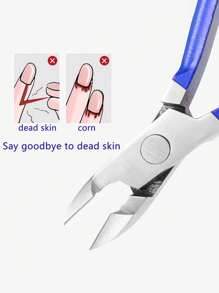 1pc Stainless Steel Cuticle Nipper, Nail Clipper, Nail Trimmer, Ingrown Toenail Clipper, Manicure Tool Set