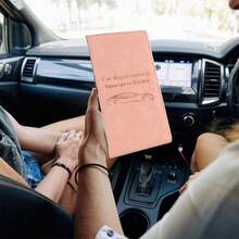 حافظة لبطاقة تسجيل السيارة وبطاقة التأمين مع إغلاق مغناطيسي، منظم مستندات صندوق قفازات السيارة، محفظة جلد اصطناعي فاخر لرخصة القيادة، للمستندات والبطاقات والرخص