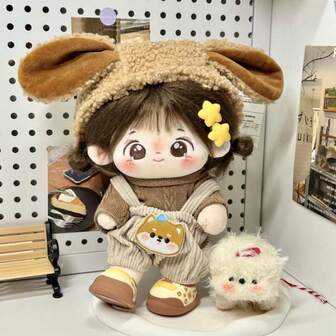 20厘米娃娃服装套装多色替换装微型连衣裙套装换装游戏角色扮演娃娃配件不包括娃娃