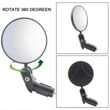 1pc/2pcs HD Wide-Angle Bike Rearview Mirror - 360° Rotatable Handlebar End Mirrors For Mountain & Road Cycling